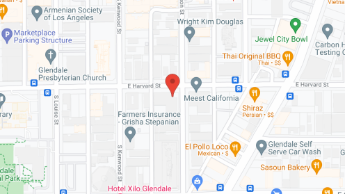Map of the neighborhood around Heritage Park at Glendale