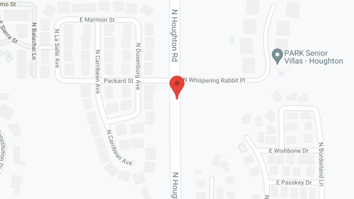 Map of the neighborhood around Park Senior Villas - Houghton