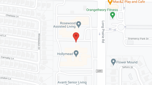 Map of the neighborhood around Rosewood Assisted Living and Memory Care