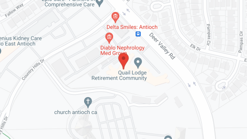 Map of the neighborhood around Quail Lodge Retirement Community
