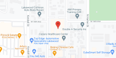 Cedars Healthcare Center in google map