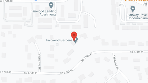 Map of the neighborhood around Fairwood Gardens AFH