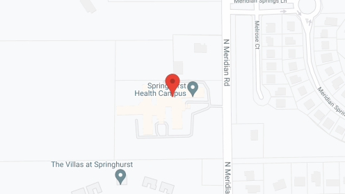 Map of the neighborhood around Springhurst Health Campus