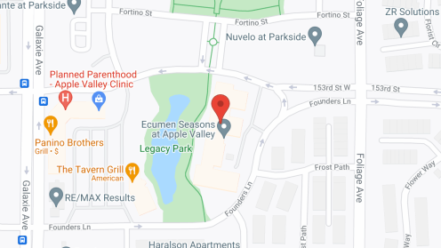 Map of the neighborhood around Ecumen Seasons at Apple Valley