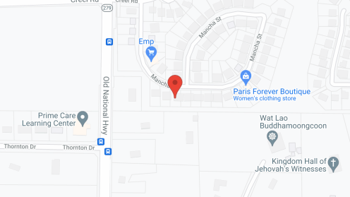 Map of the neighborhood around Helping Hands 2