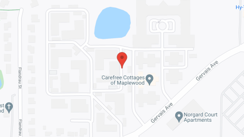 Map of the neighborhood around Carefree Cottages of Maplewood