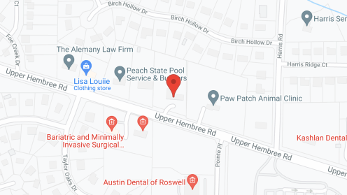 Map of the neighborhood around Hembree Senior Care Center