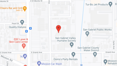 Map of the neighborhood around Mission Lodge Sanitarium
