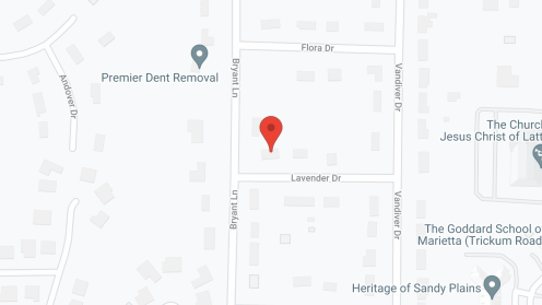 Map of the neighborhood around Busy Bees Serenity House