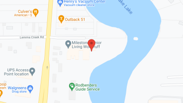 Milestone Senior Living Woodruff in google map