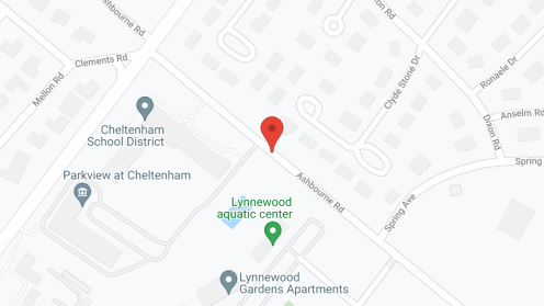 Map of the neighborhood around Park View at Cheltenham