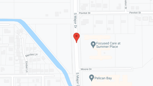Map of the neighborhood around Pelican Bay