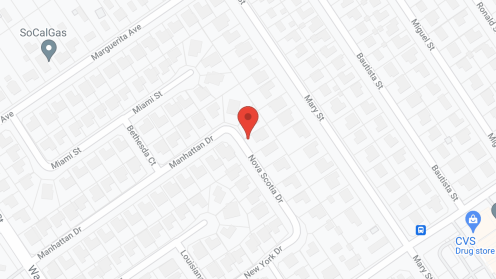 Map of the neighborhood around Villa Anne