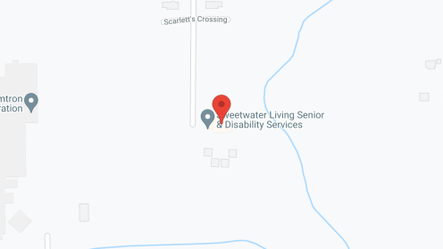 Map of the neighborhood around Sweetwater Living
