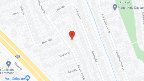Map of the neighborhood around SunnySide Home