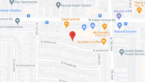 Map of the neighborhood around Constant Care