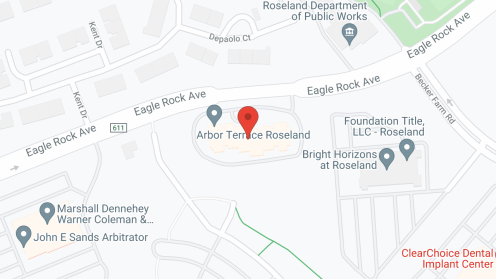 Map of the neighborhood around Arbor Terrace Roseland