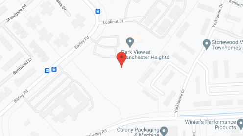 Map of the neighborhood around Park View at Manchester Heights