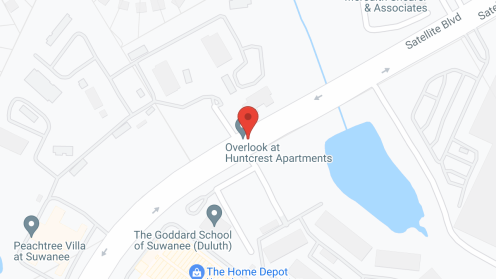 Map of the neighborhood around Peachtree Villa at Suwanee