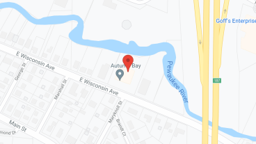 Autumn Bay of Pewaukee in google map