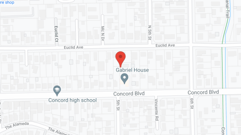 Map of the neighborhood around Walnut Villa