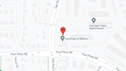 Map of the neighborhood around Northern Oaks