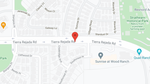 Map of the neighborhood around Ivy Park at Wood Ranch