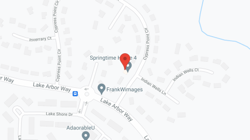 Map of the neighborhood around Springtime Home IV