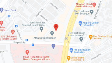 Atria Newport Beach in google map