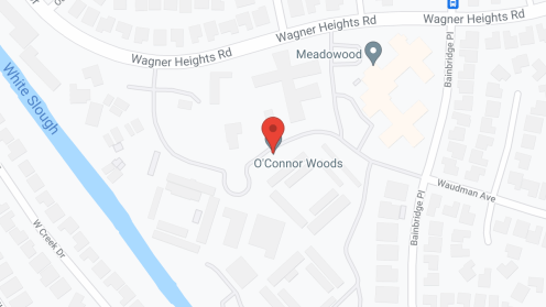 Map of the neighborhood around O'Connor Woods