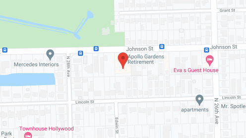 Map of the neighborhood around Apollo Gardens
