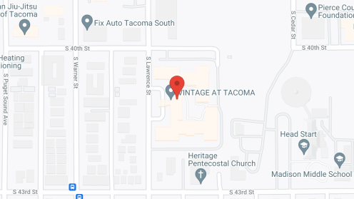 Map of the neighborhood around Vintage at Tacoma