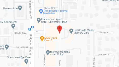 Map of the neighborhood around Hearthside Manor
