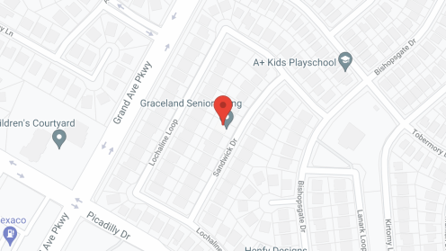 Map of the neighborhood around Graceland Senior Living