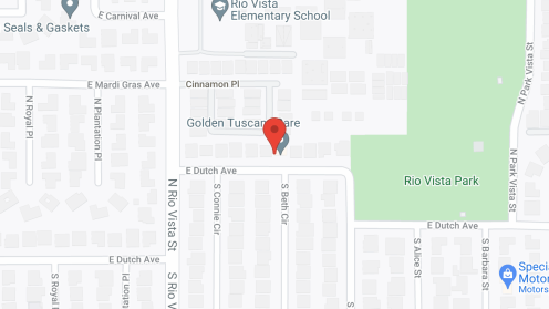 Map of the neighborhood around Golden Tuscany Care