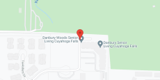 Danbury Woods in Cuyahoga Falls in google map