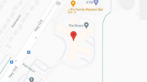 Map of the neighborhood around The Rivers