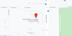 David Webb Jr.  Senior Living in google map