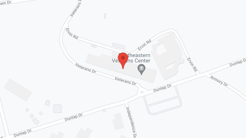 Map of the neighborhood around Southeastern Veterans Center