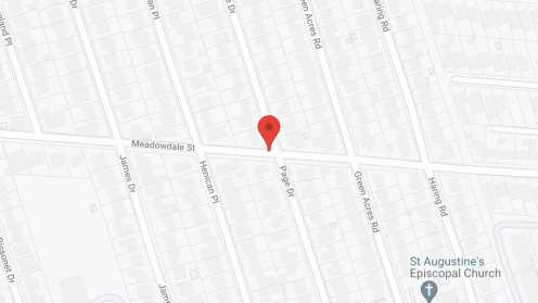 Map of the neighborhood around Henican House