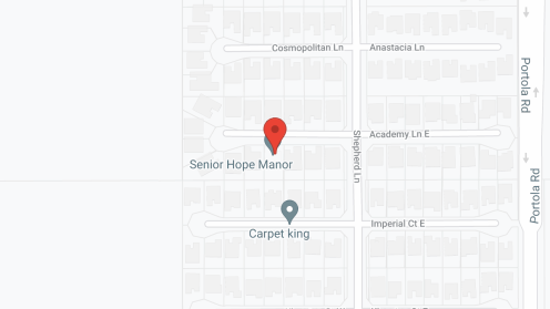 Map of the neighborhood around Senior Hope Manor