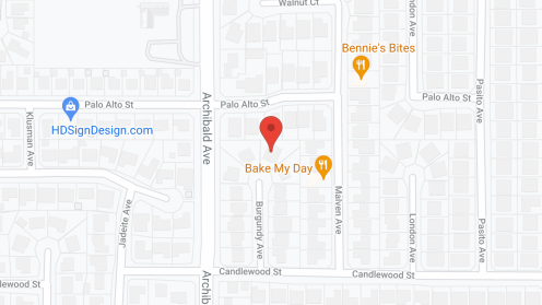Map of the neighborhood around Palm Delight II