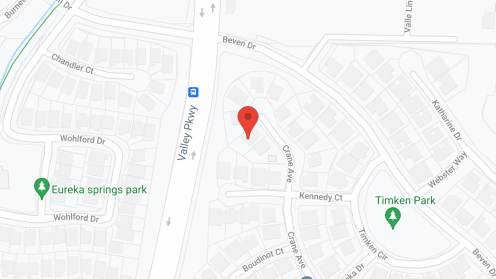 Map of the neighborhood around Pacific Sunset - Eureka Spring