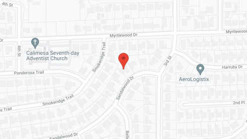 Map of the neighborhood around Mike's Angels