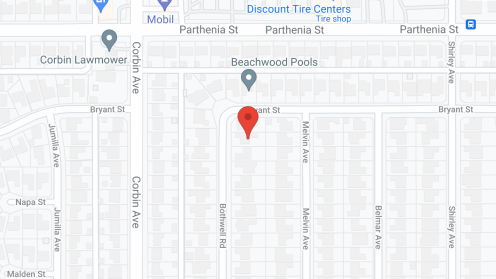 Map of the neighborhood around North Ridge