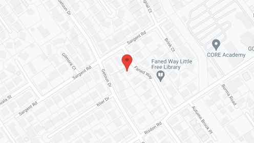 Map of the neighborhood around Grand Oak Manor
