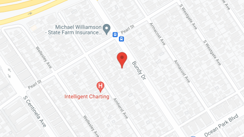 Map of the neighborhood around Coastal House