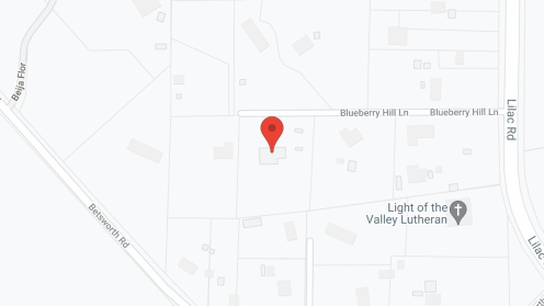 Map of the neighborhood around Blueberry Hill Manor