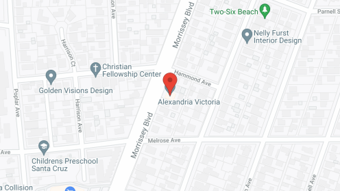 Map of the neighborhood around Alexandria Victoria