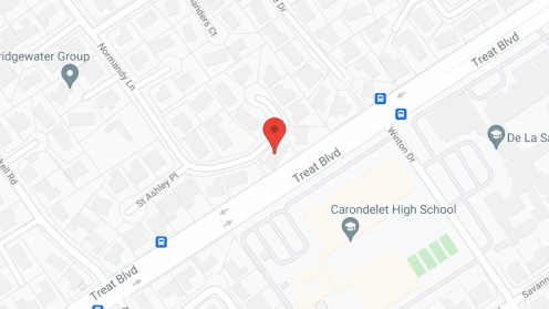 Map of the neighborhood around Walnut Creek